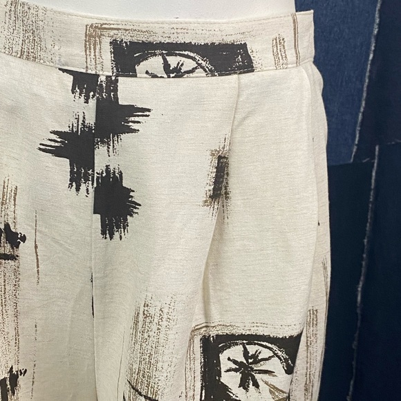 Vintage Pleated Walking Bermuda Shorts Made In Canada Elastic Waist Back Sz 16 - Picture 2 of 7